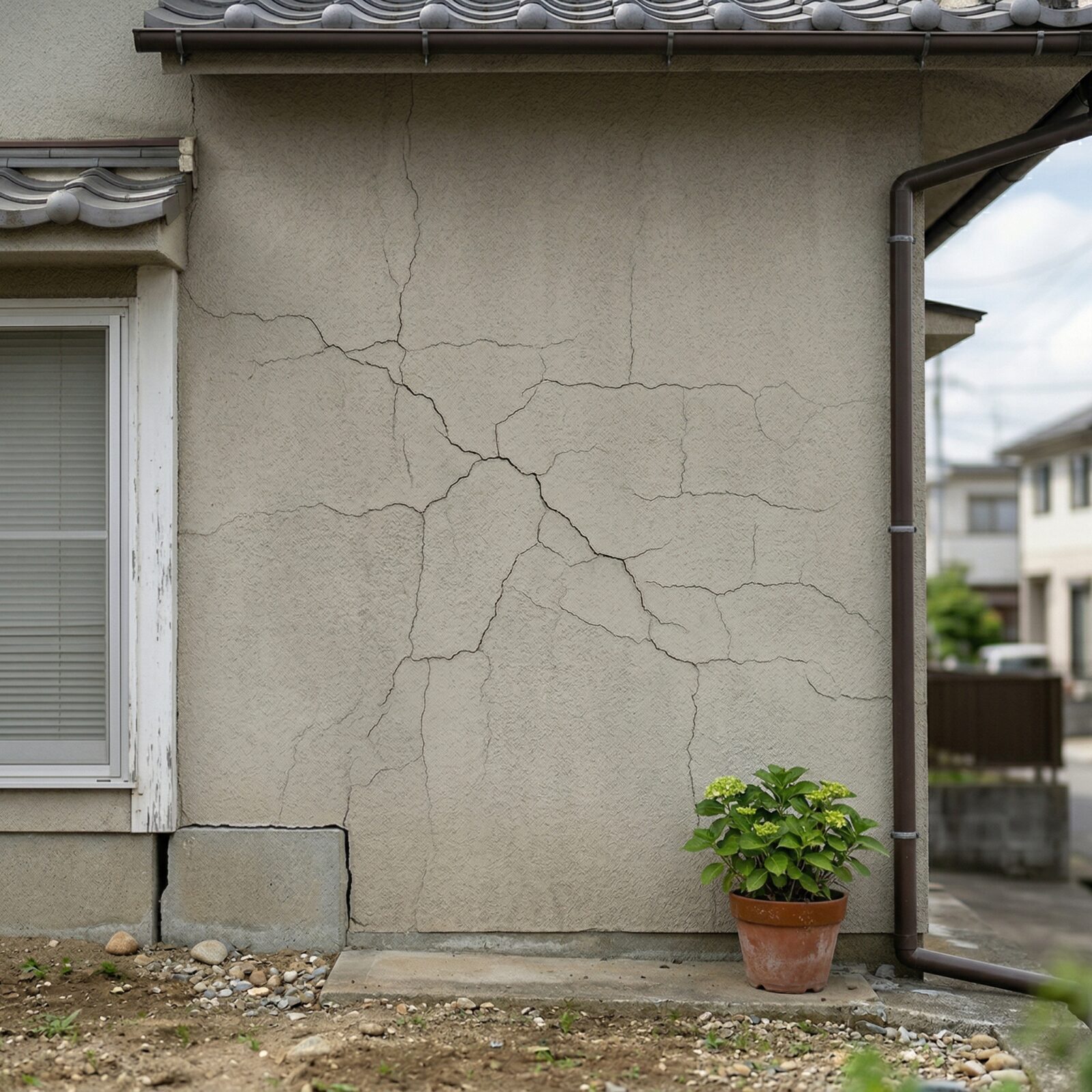 外壁のひび割れ