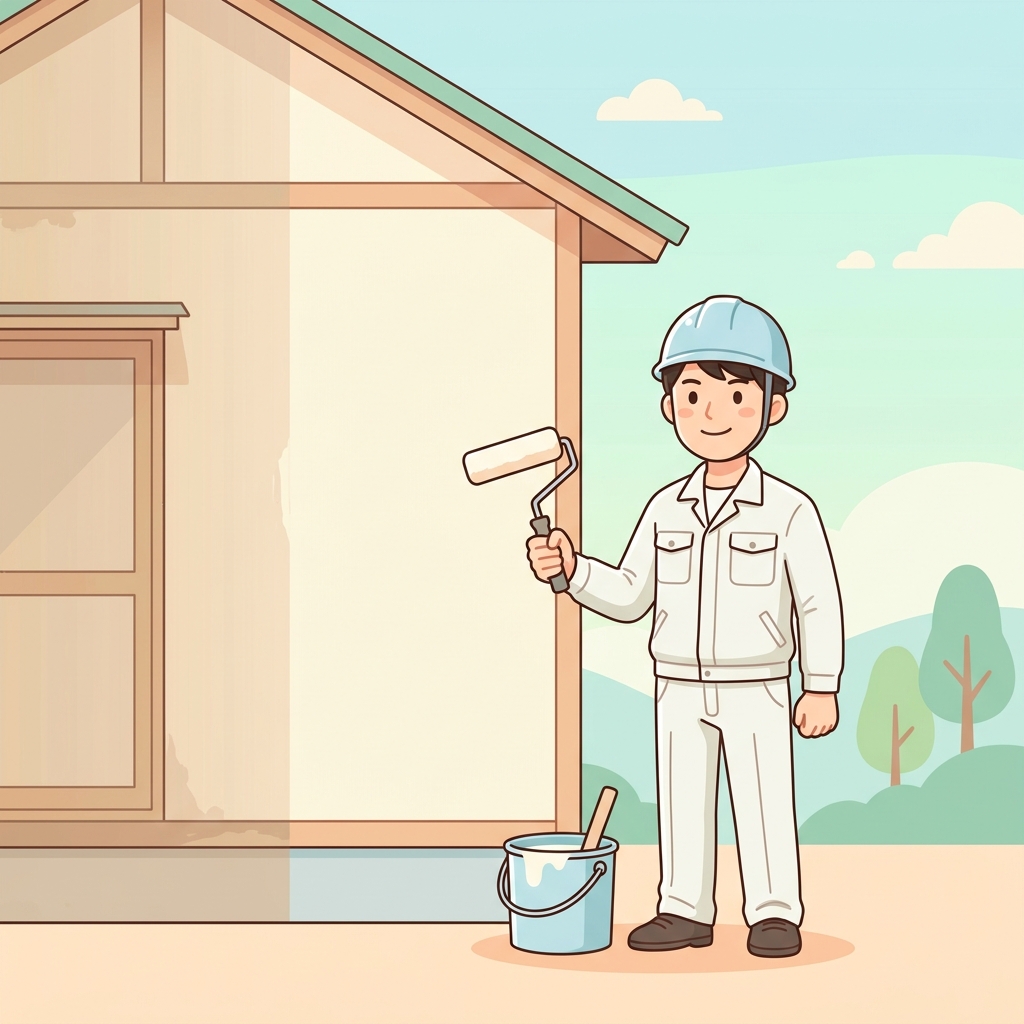 外壁塗装イラスト